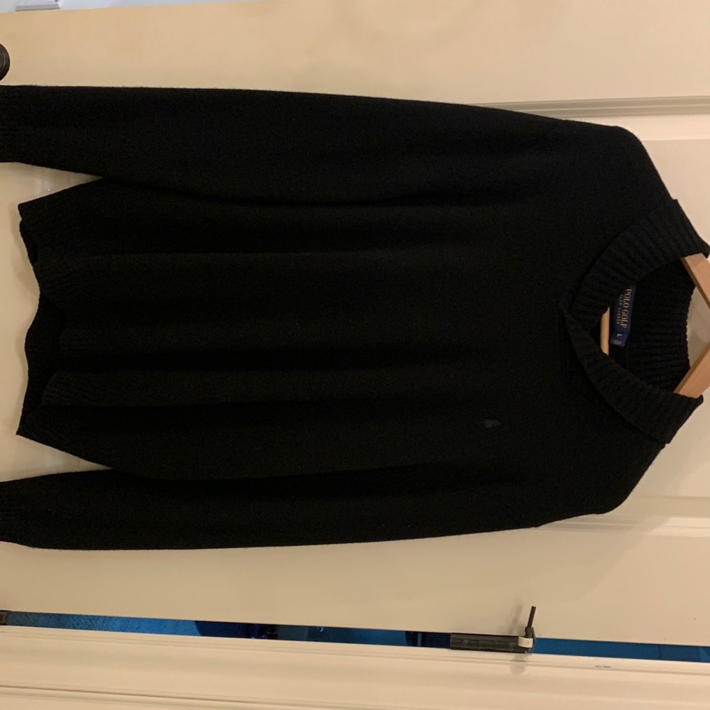 Ralph Lauren golf shawl colar polo sweater- size L - great condition